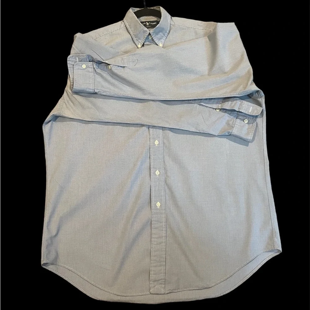 Ralph Lauren Blue Button up Sz M - Picture 2 of 4